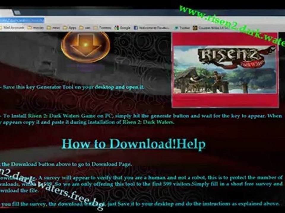 Risen 2: Dark Waters 100% Working Serial Keys