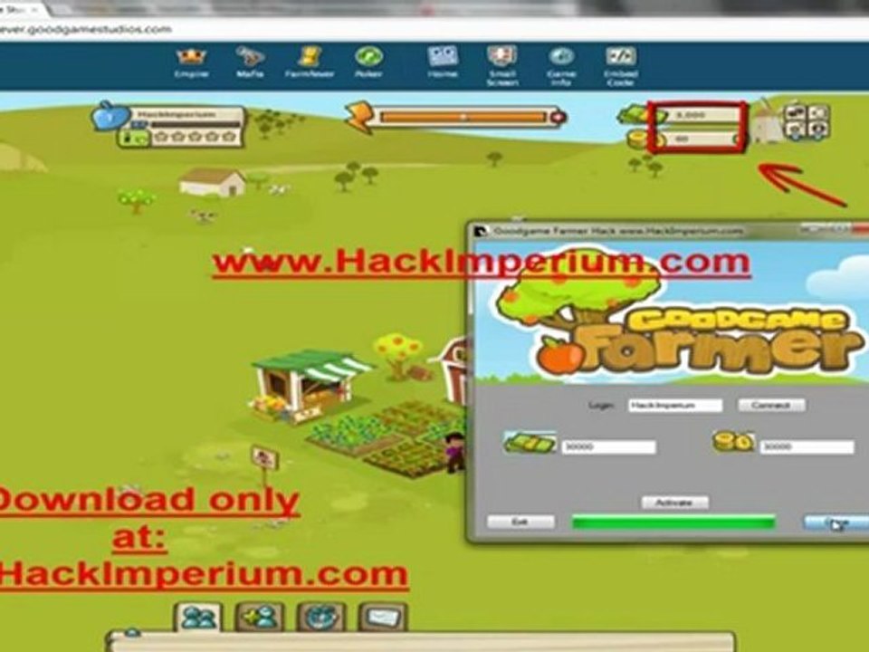Goodgame Farmer Hack Cheat v6.2.2 [FREE Download] May June 2012 Update
