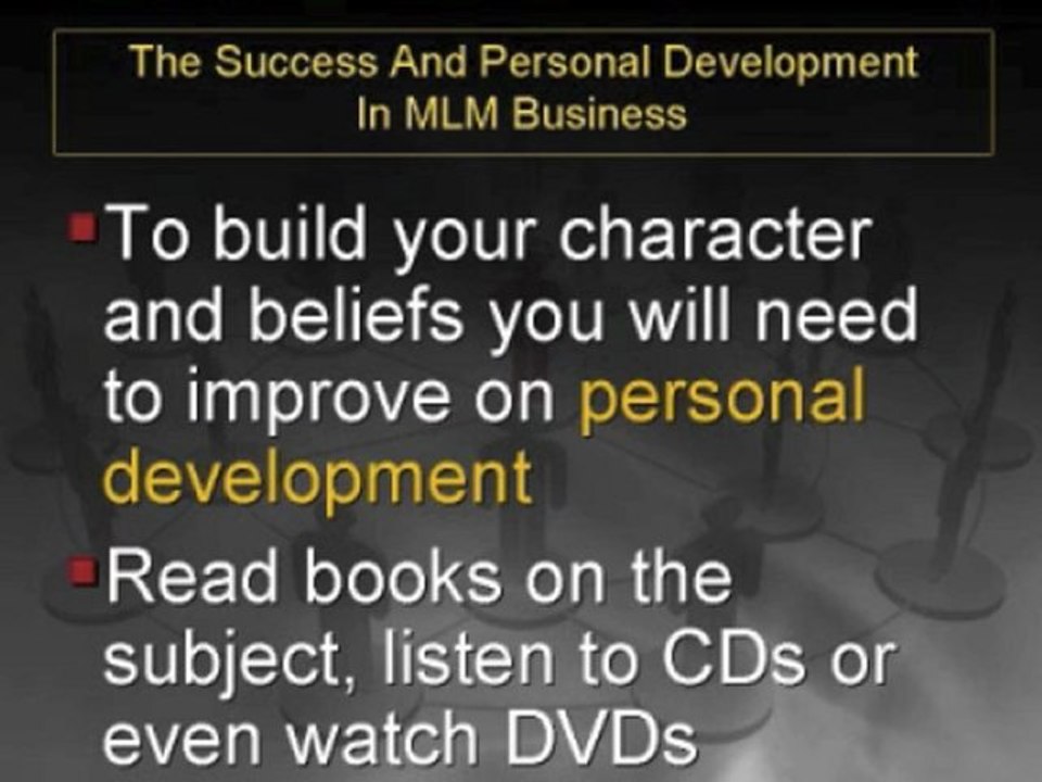 The Success And Personal Development In MLM Business