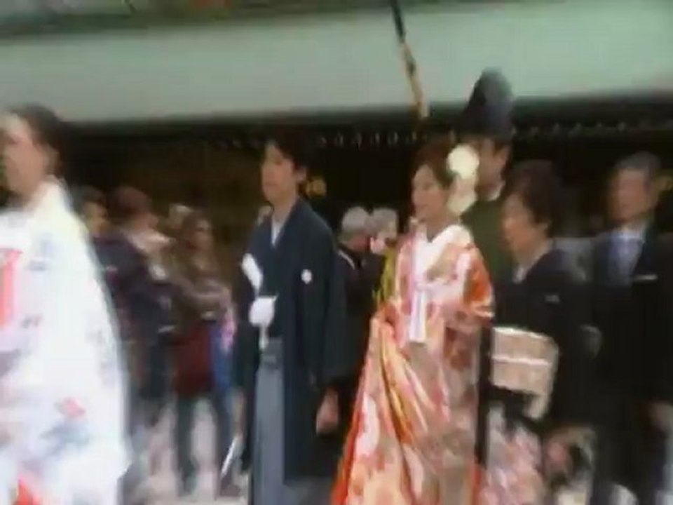 Scènes de mariages traditionnels au Japon