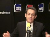Nicolas Sarkozy parle sport sur Radio France