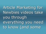 Article Marketing for Newbies