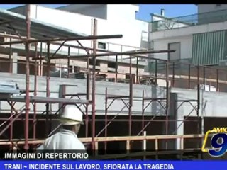 Trani | Incidente sul lavoro, sfiorata la tragedia