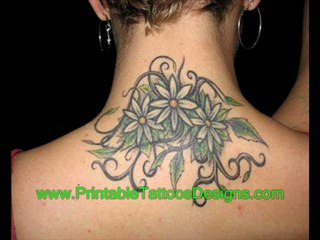 back of neck tattoo designs