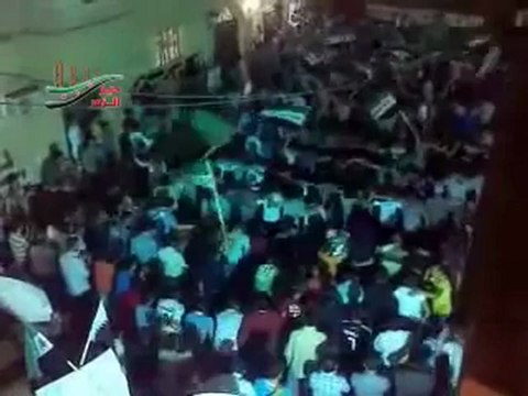فري برس دير الزور مظاهرة مسائية حي الجبيلة بدير الزور 26 4 2012 ALeppo