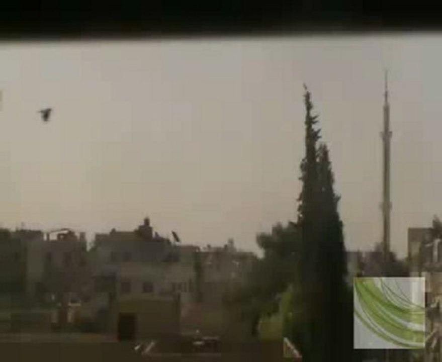 فري برس  ريف دمشق زملكا إطلاق نار كثيف في البلدة 26 4 2012  ج2 Damascus