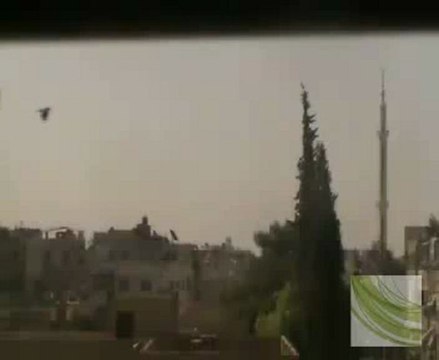 فري برس ريف دمشق زملكا إطلاق نار كثيف في البلدة 26 4 2012 ج2 Damascus