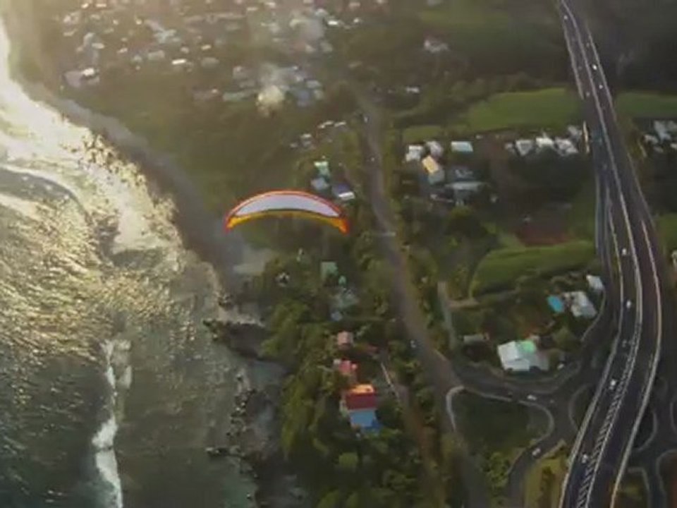 Paramoteur à la réunion