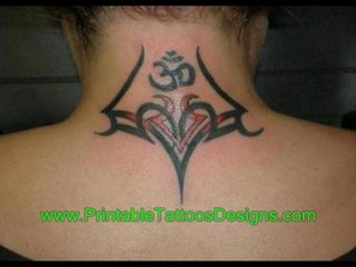 back of the neck tattoo designs