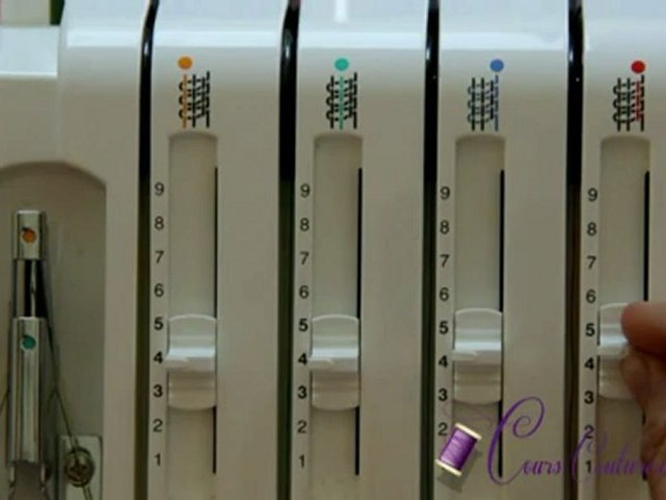 Cours de couture - Apprendre les réglages de la surjeteuse - tuto de couture surjeteuse