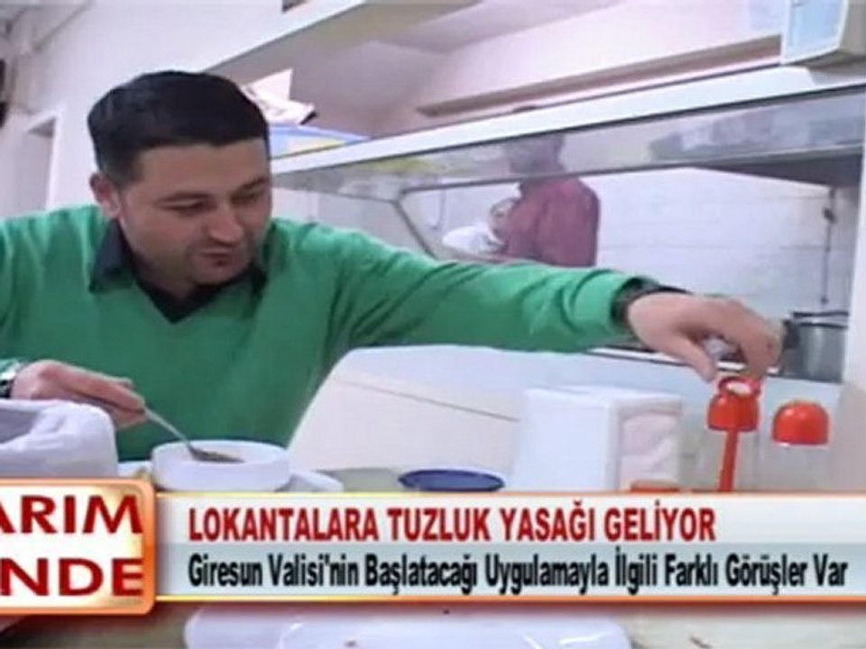 LOKANTALARA TUZLUK YASAĞI GELİYOR 27.04.2012