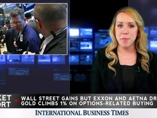 DJIA: Wall Street Gains, but Exxon and Aetna Drop, Amazon Shares Jump Almost 10%