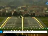 La ciclogénesis  explosiva provoca el aterrizaje forzoso en Bilbao