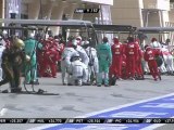 Kimi overtakes Alonso lap 9