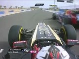 Kimi overtakes Webber lap 13