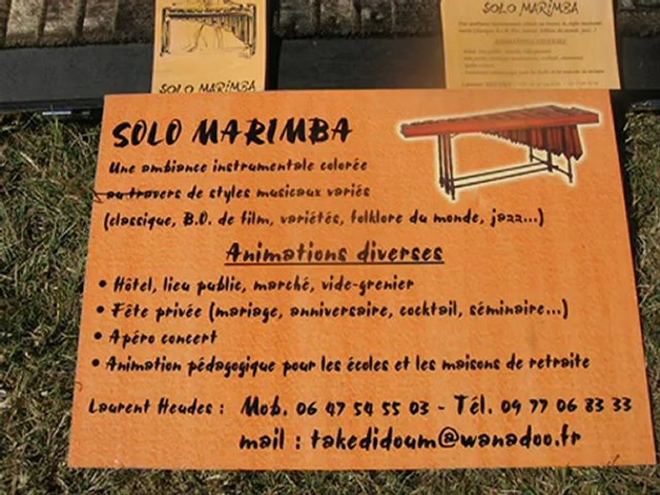 Solo Marimba à la fête des Métais 2010