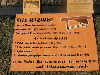 Solo Marimba à la fête des Métais 2010