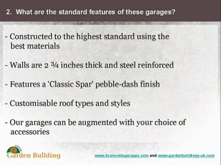 4ConcreteGarages - Frequently Asked Questions #2