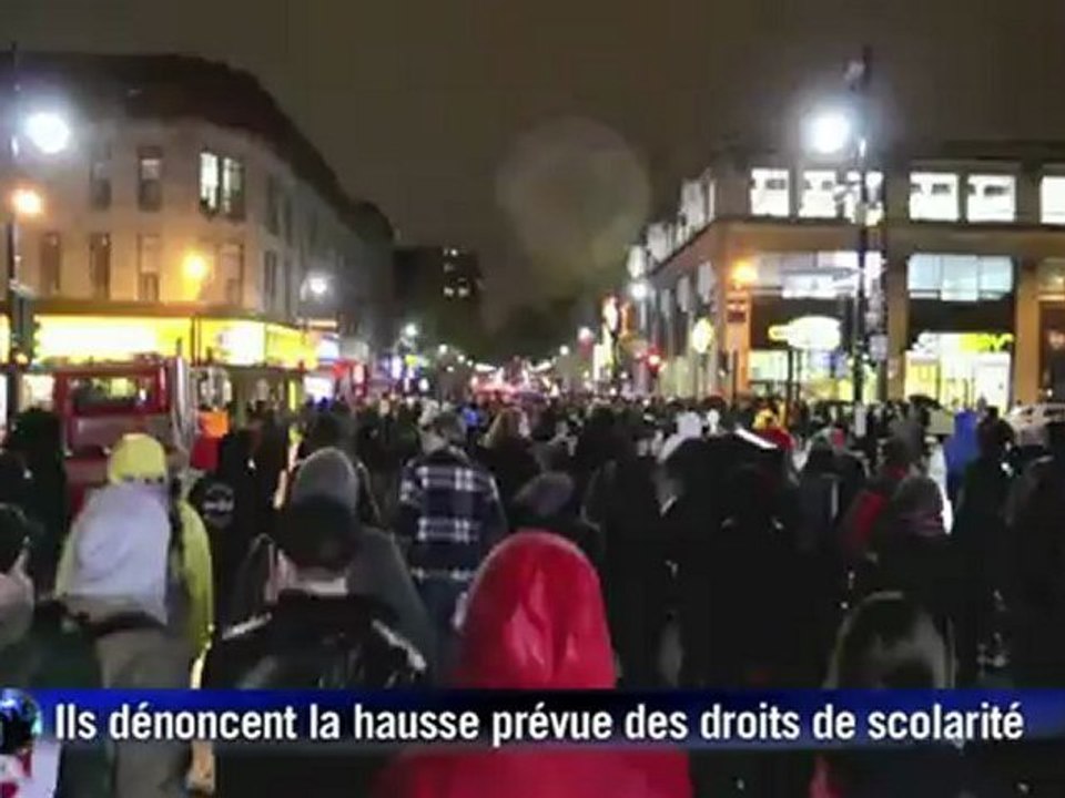 Canada: manifestation contre la hausse des droits de scolarité