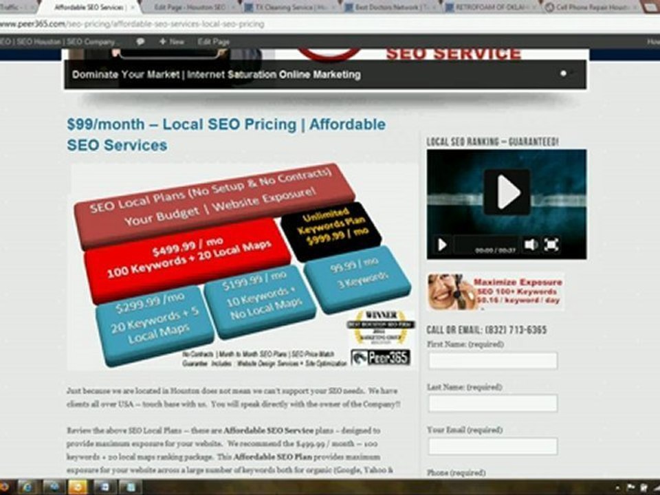 Peer365.com SEO Houston Company - Website and SEO Services - DONE