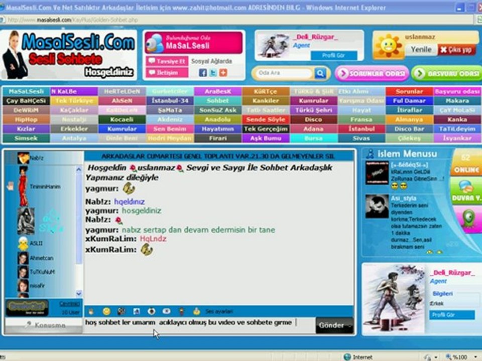 bymanken,SpeakyChat ,MasalSesli, Aktivex Yükle,MasalSesli Yardım