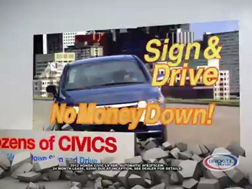2012 Honda Civic Lease Special only in Miami at Brickell Honda