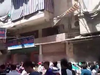 فري برس  حلب الكلاسة أتى أمر الله فلا تستعجلوه 27 4 2012 Aleppo