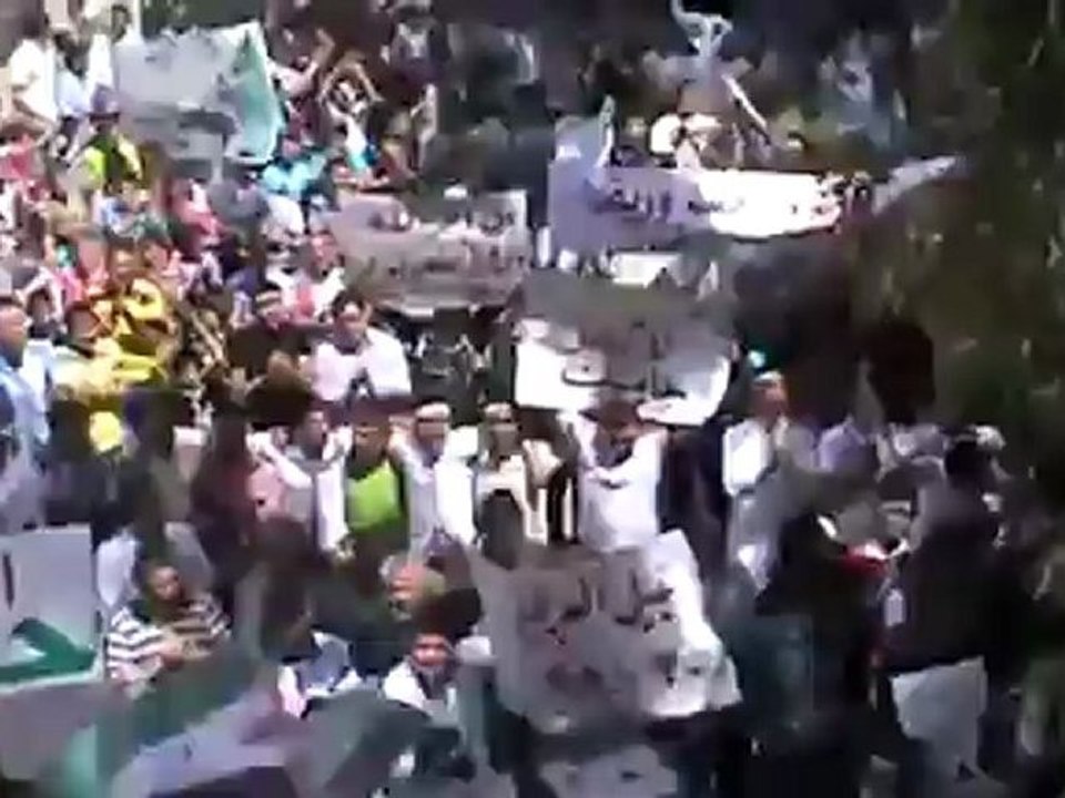 فري برس  حلب اعزاز جمعة اتى امر الله فلا تعجلوه 27 4 2012 Aleppo