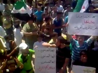 فري برس حماه المحتلة أتى أمر الله فلا تستعجلوه كفرنبودة  27 4 2012 Hama