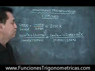 identidades trigonométricas ejercicios