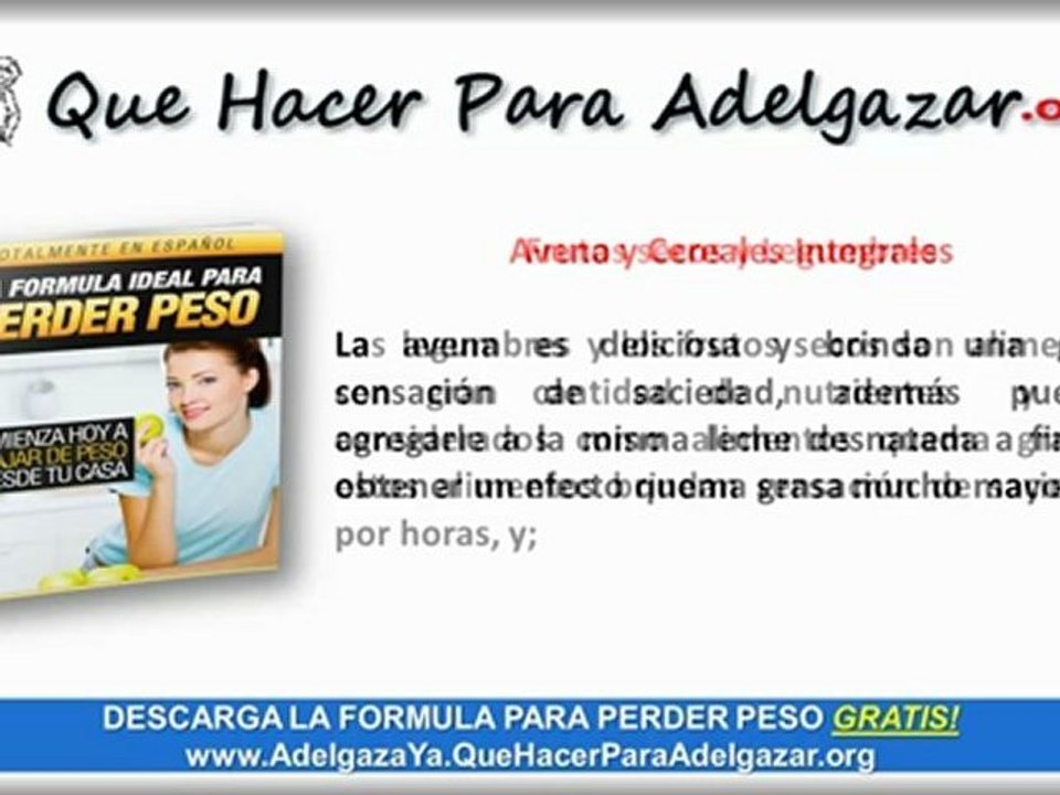 Alimentos que queman grasa