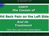 Mid Back Pain Left Side - Middle Back Pain Left Side Rib Cage