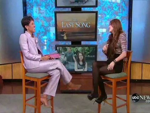 Miley Cyrus 'The Last Song' Good Morning America Interview 22/03/2010