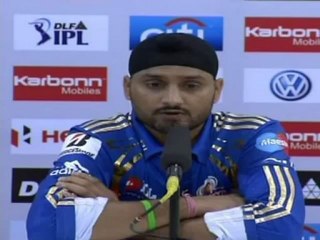 Harbhajan Singh Post match PC 28April