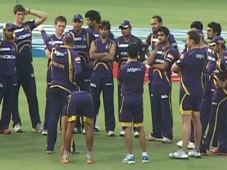 Kolkata in practice session ahead of their game against Bangalore 28April