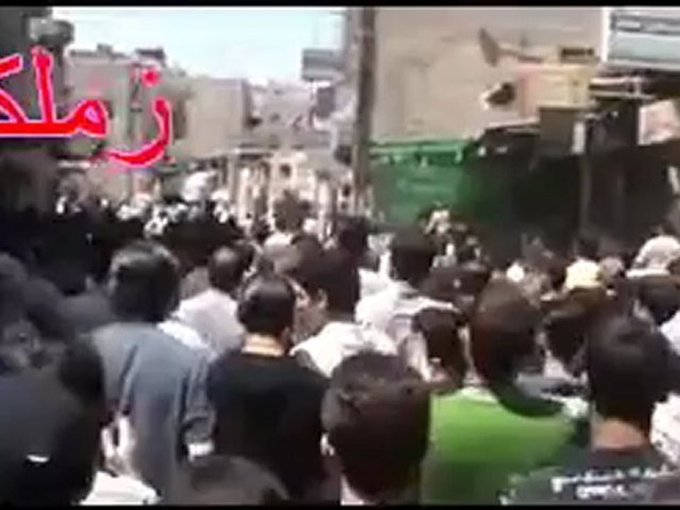 فري برس ريف دمشق مظاهرة زملكا ريف دمشق الموت ولا المذلة 27 4 2012 ج1 Damascus
