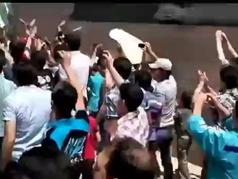 فري برس ريف دمشق داريا مظاهرة جمعة أتى أمر الله 27 4 2012 ج2 Damascus