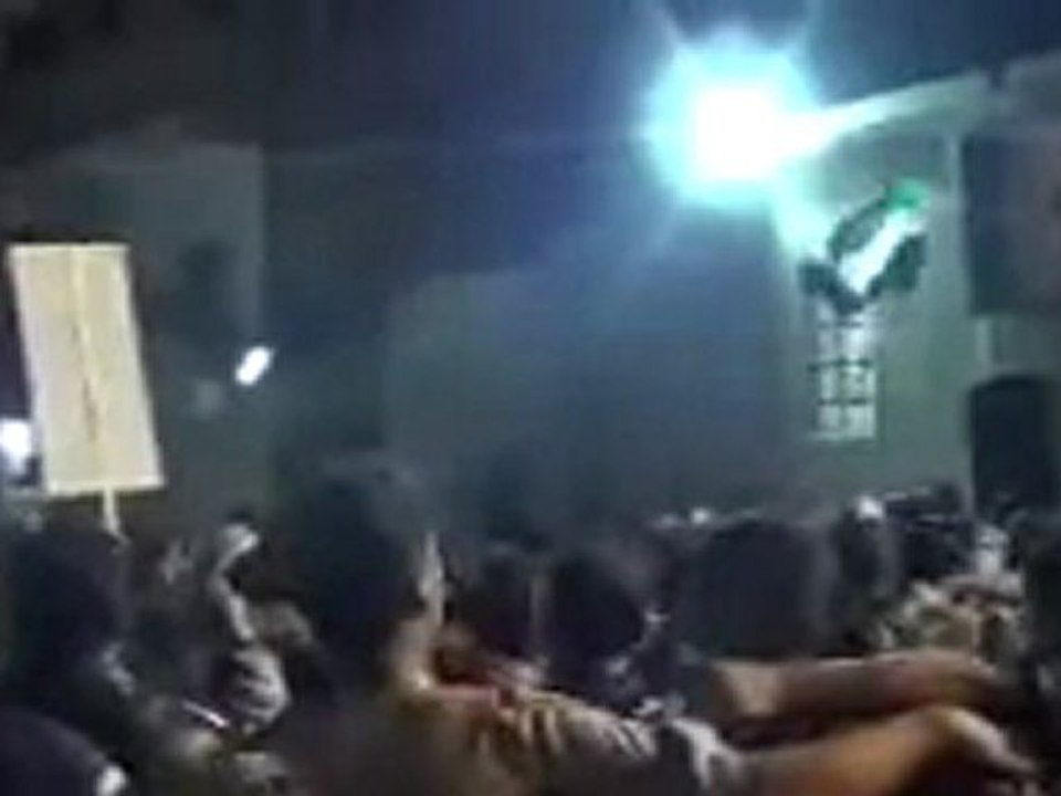 فري برس ريف دمشق القلمون قارة مسائية جمعة أتى أمر الله  27 4 2012 Damascus