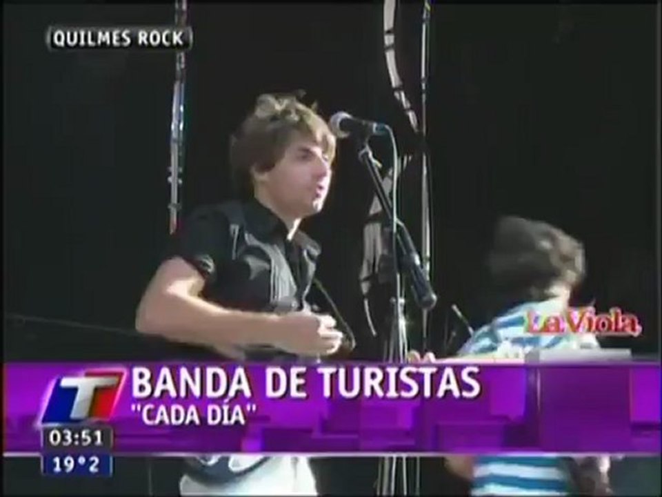 Banda de Turistas - Cada dia (Quilmes Rock 2012 TN)
