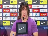 Carles Puyol se despide de Guardiola con elogios