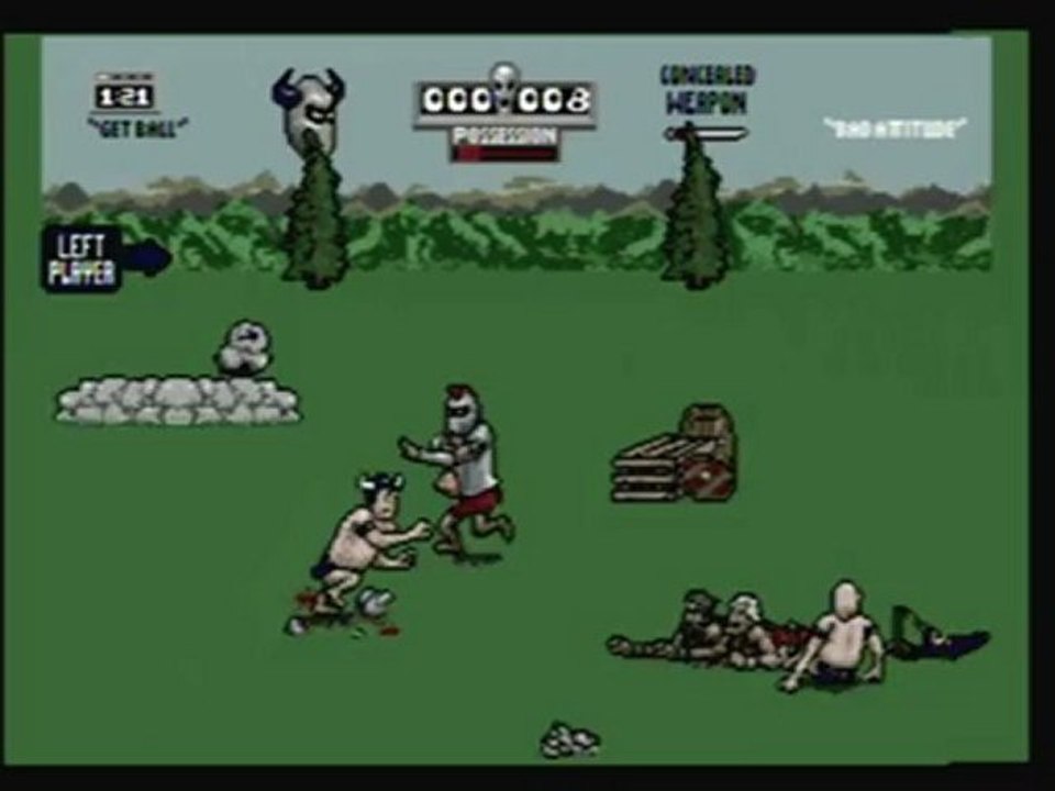 CGRundertow JERRY GLANVILLE'S PIGSKIN FOOTBRAWL for Sega Genesis Video Game Review