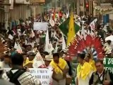 Indigenous Bolivians protest highway