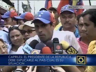 Capriles: Nada podrá impedir que las elecciones se realicen el 7-O
