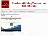 Non Fiction Writing Course - Part Two - Why Writer Non Fiction