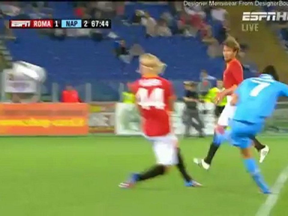 Roma vs Napoli 1:2 Cavani