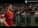 totti talk to his fans after match draw between roma&napoli on www.footymacthes.com