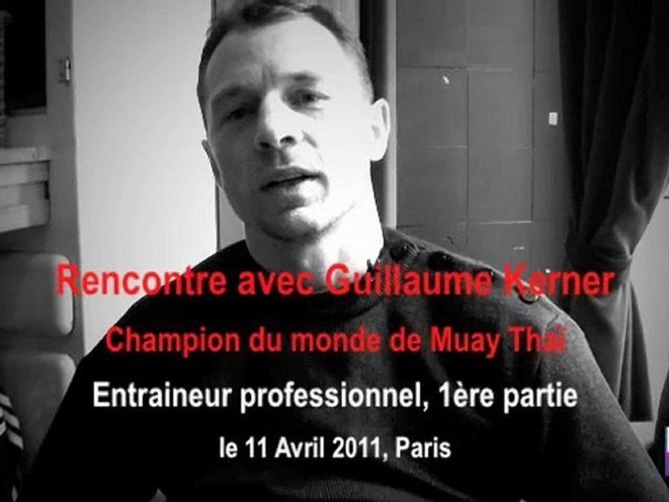 Guillaume Kerner, champion du monde de boxe thai devenu entraineur professionnel