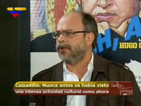 (VÍDEO) Contragolpe El ministro de Cultura, Pedro Calzadilla 27.04.2012 1/3