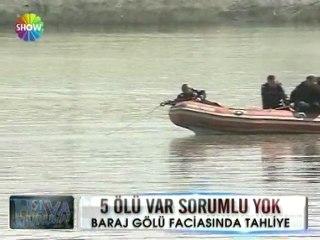Baraj gölü faciasında tahliye - 01 mayıs 2012