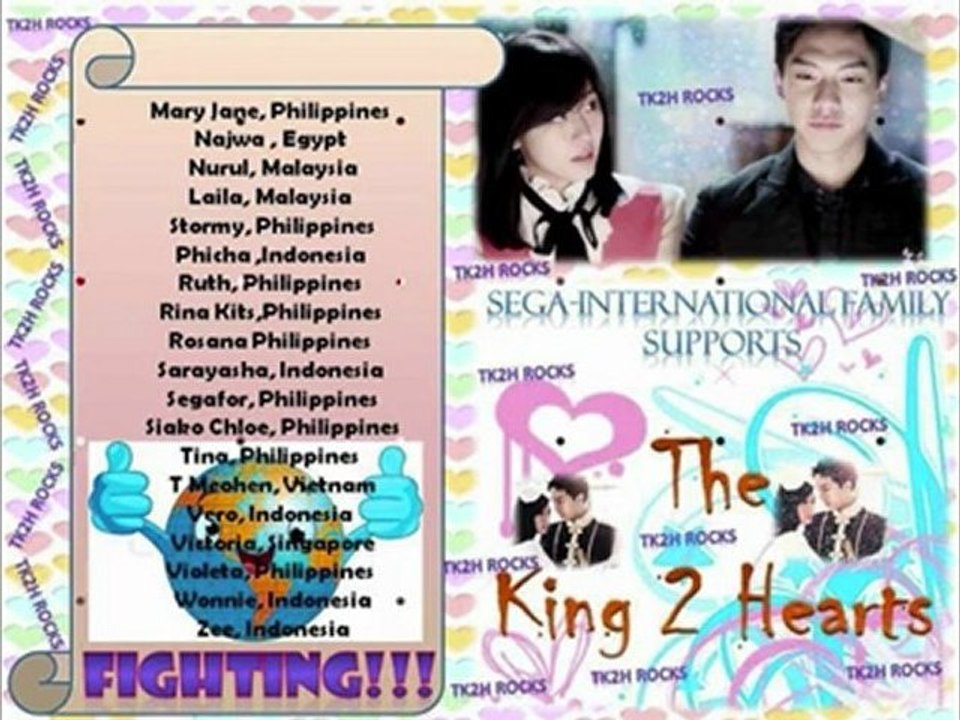 [The King 2 Hearts] International Fans' messages for the Cast & Crew